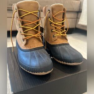 Sorel Men's Brown and Black Snow Boots